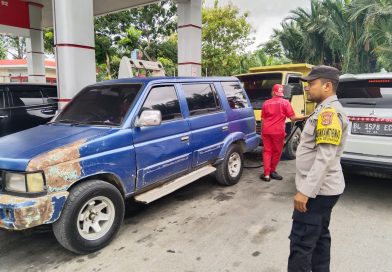 Polsek Seunagan Intensifkan Patroli SPBU, Pastikan Distribusi BBM Aman dan Kondusif.