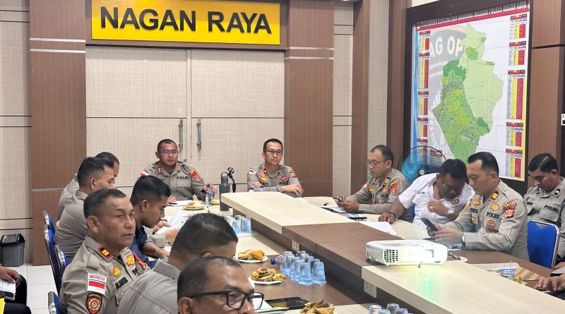 Kapolres Nagan Raya Pimpin Anev/GO Maret 2026, Tekankan Evaluasi Kinerja dan Peningkatan Pelayanan