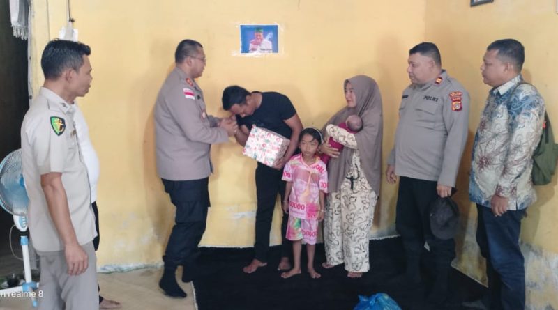 Kapolres Nagan Raya Kunjungi Anak Penderita Bibir Sumbing, Wujud Kepedulian Sambut Hari Bhayangkara ke _80