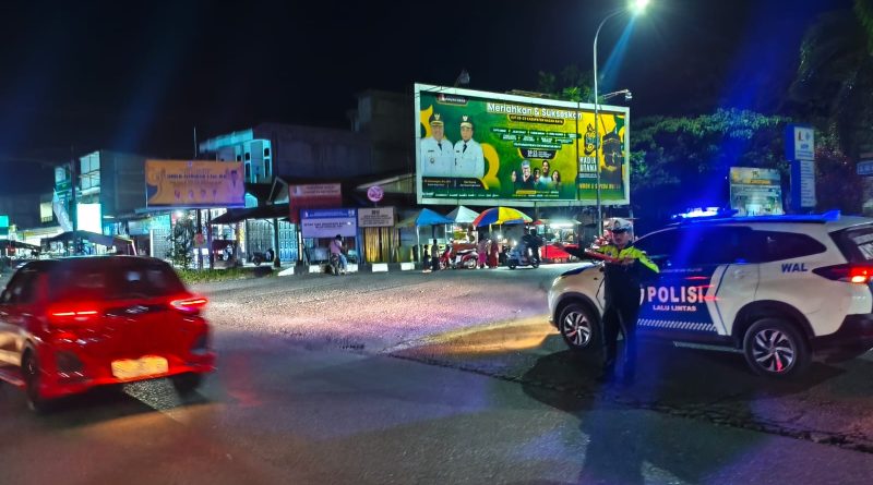 Satlantas Polres Nagan Raya Intensifkan Patroli Malam, Antisipasi Gangguan Kamtibmas dan Balap Liar