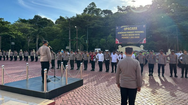 Kapolres Nagan Raya Pimpin Apel Pagi, Tekankan Disiplin Personel dan Kesiapan Sambut Kunjungan Kapolda Aceh