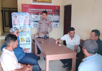 Polsek Tadu Raya Bantu Masyarakat Daftar Aplikasi Perlinsos, Dukung Akses Perlindungan Sosial
